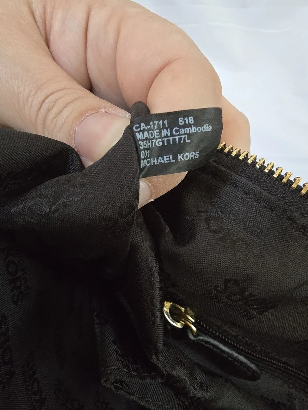 Michael Kors Jet Set Large Black Pebbled Leather Tote Bag